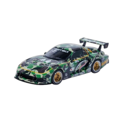 BAPE x LBWK Mini GT ABC Camo Mazda RX7 1/64 'Green'