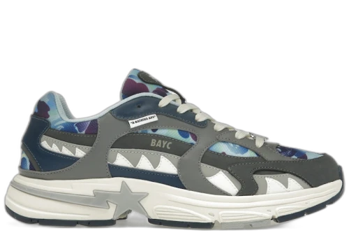BAPE A Bathing Ape Shark Sta Bored Ape Yacht Club Blue