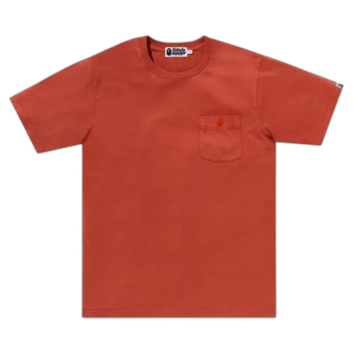 BAPE Gaement Dye One Point Pocket Tee 'Orange'