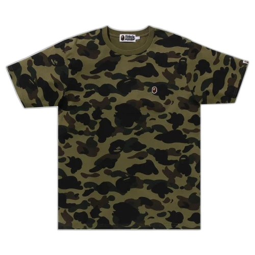 BAPE 1st Camo One Point Tee 'Green'