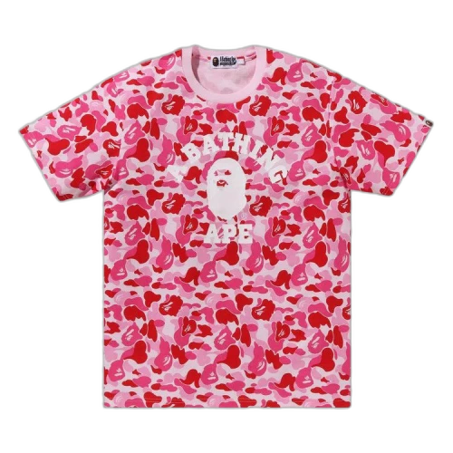 BAPE ABC Camo College Tee 'Pink'