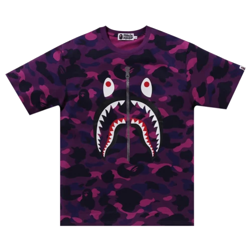 BAPE Color Camo Shark Tee 'Purple'