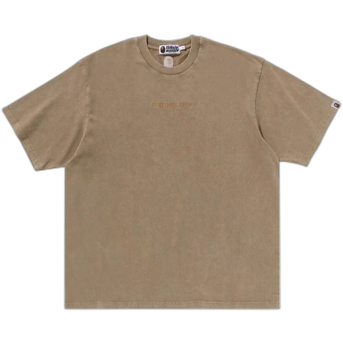 BAPE Garment Dye Bathing Ape Logo Relaxed Fit Tee 'Beige'