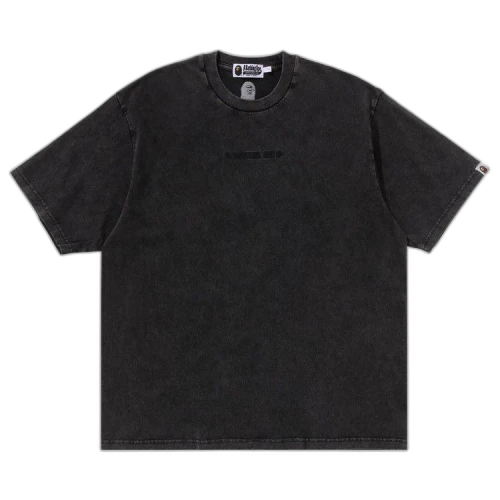 BAPE Garment Dye Bathing Ape Logo Relaxed Fit Tee 'Charcoal'
