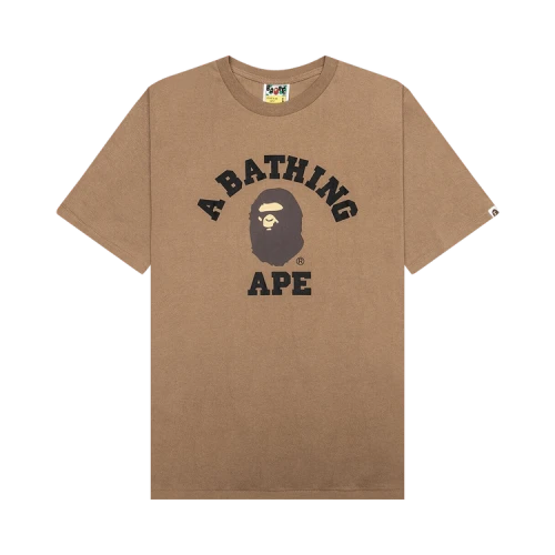 BAPE College Tee 'Beige'