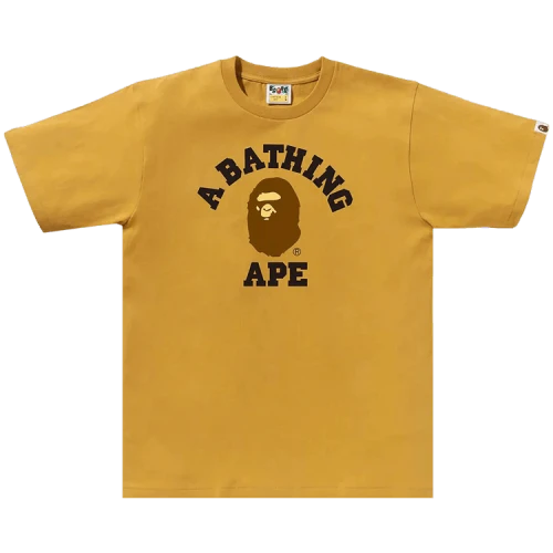 BAPE College Tee 'Yellow'
