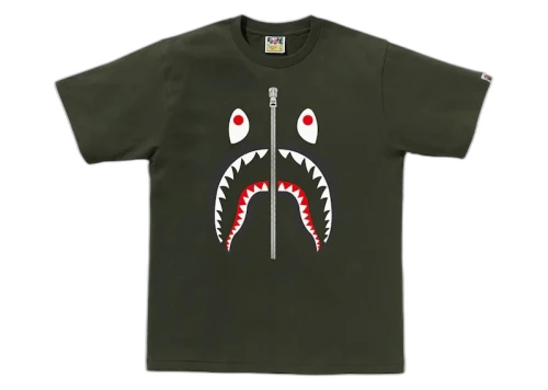 BAPE Shark Tee Olivedrab