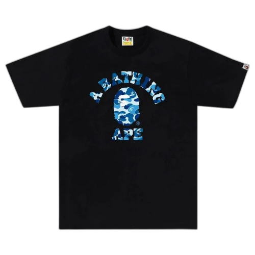 BAPE ABC Camo College Tee 'Black/Blue'
