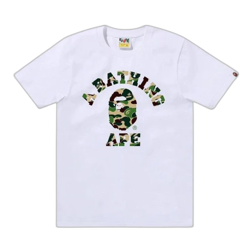 BAPE ABC Camo College Tee 'White/Green'
