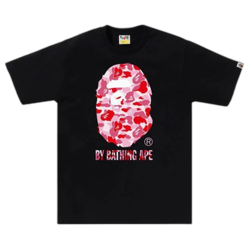 BAPE ABC Camo By Bathing Ape Tee 'Black/Pink'