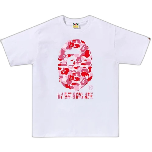 BAPE ABC Camo By Bathing Ape Tee 'White/Pink'