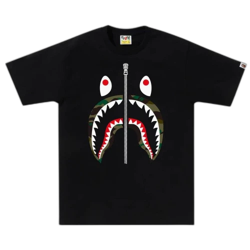 BAPE 1st Camo Shark Tee 'Black/Green'