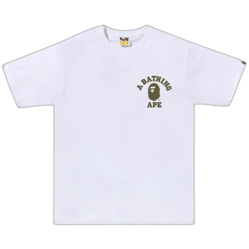 BAPE 1st Camo College ATS Tee 'White'