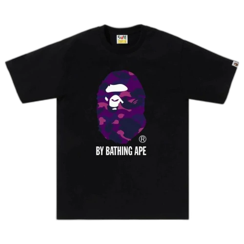 BAPE Color Camo By Bathing Ape Tee 'Black/Purple'