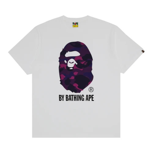BAPE Color Camo By Bathing Ape Tee 'White/Purple'