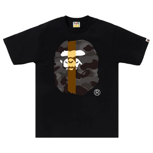 BAPE Color Camo Transform Big Ape Head Tee 'Black/Black'