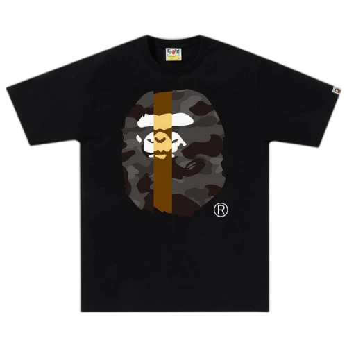 BAPE Color Camo Transform Big Ape Head Tee 'Black'