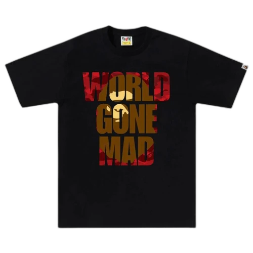 BAPE Color Camo WGM Ape Head Overlap Tee 'Black'