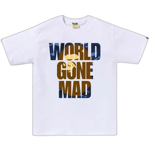 BAPE Color Camo WGM Ape Head Overlap Tee 'White'