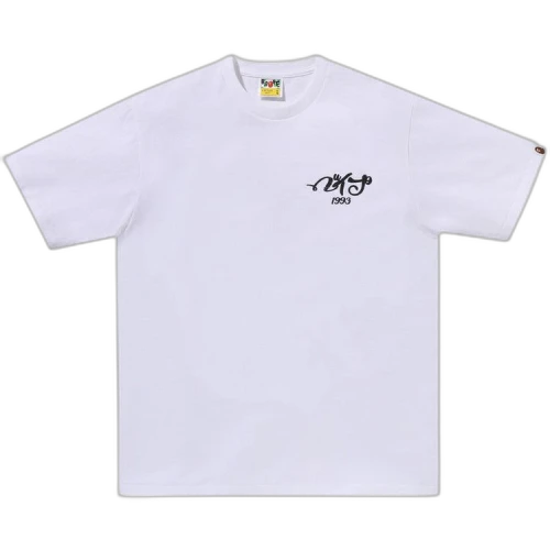 BAPE Embroidery Style Souvenir Logo Tee 'White'