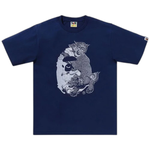 BAPE Japanese Tattoo Big Ape Head Tee 'Navy'