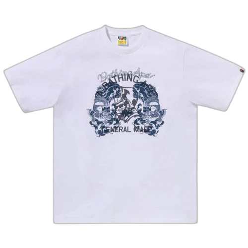 BAPE Japanese Tattoo On General Tee 'White'