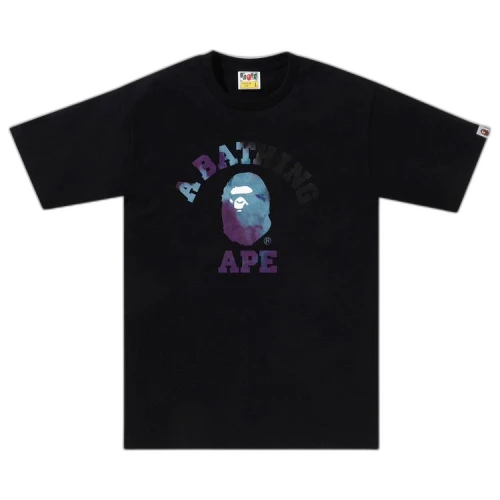 BAPE Tie Dye College Tee 'Black/Black'