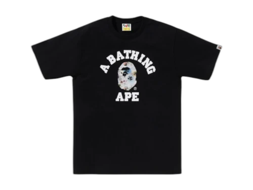 BAPE Floral Camo College Tee Black