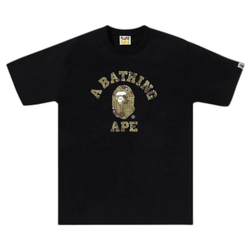 BAPE Bitmap College Tee 'Black'