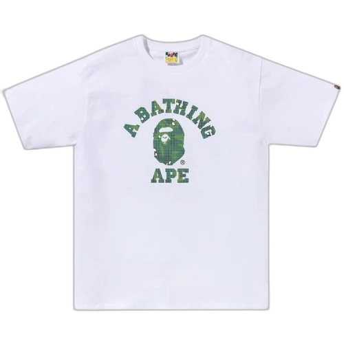 BAPE Bitmap College Tee 'White'