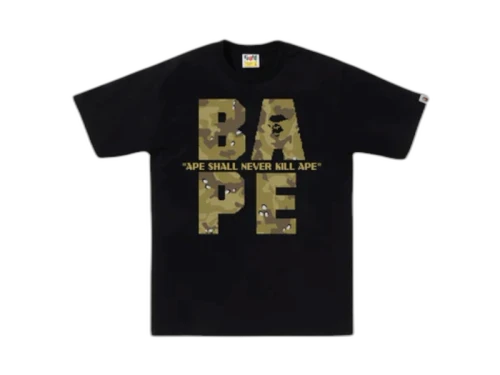 BAPE Bitmap Logo Tee Olivedrab