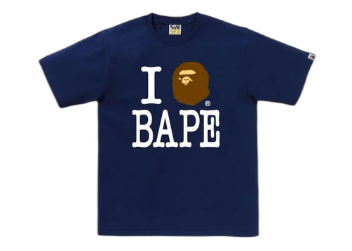 BAPE I Love Bape Tee Navy