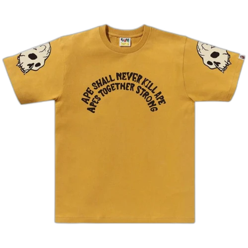 BAPE Souvenir Skull Tee 'Yellow'