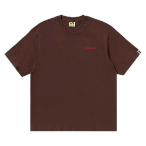 BAPE Water Print Logo Relaxed Fit Tee 'Brown'
