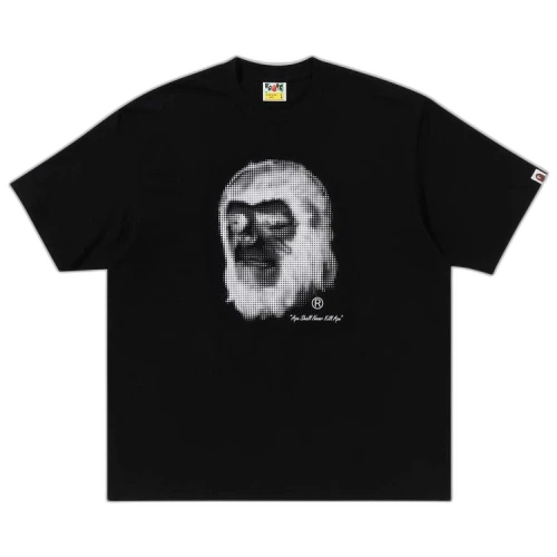 BAPE Pixel Comic Ape Head Relaxed Fit Tee 'Black'
