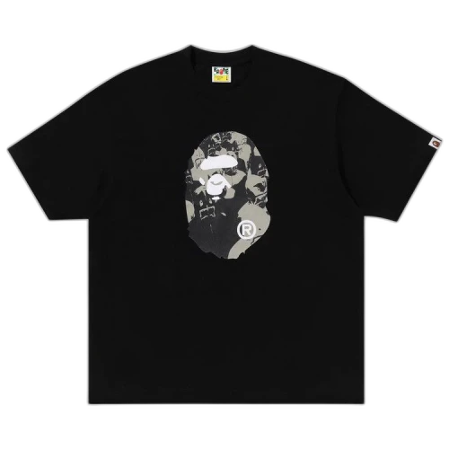 BAPE Shark Seijin Ape Head Relaxed Fit Tee 'Black'