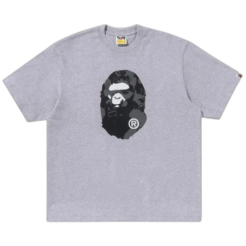 BAPE Shark Seijin Ape Head Relaxed Fit Tee 'Grey'