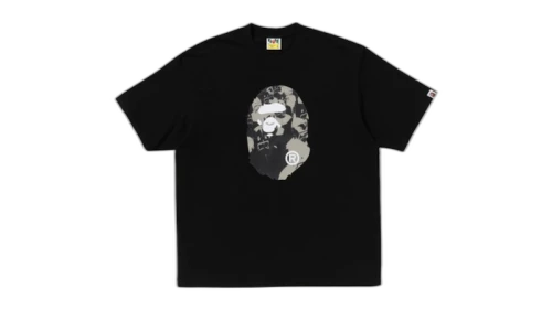 BAPE Shark Seijin Ape Head Relaxed Fit Tee Black