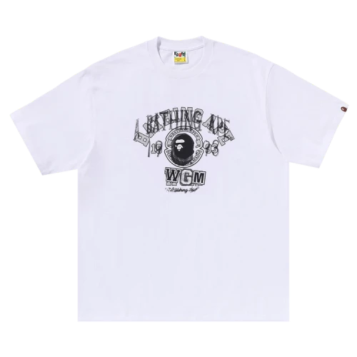 BAPE Layered College Relaxed Fit Tee 'White'