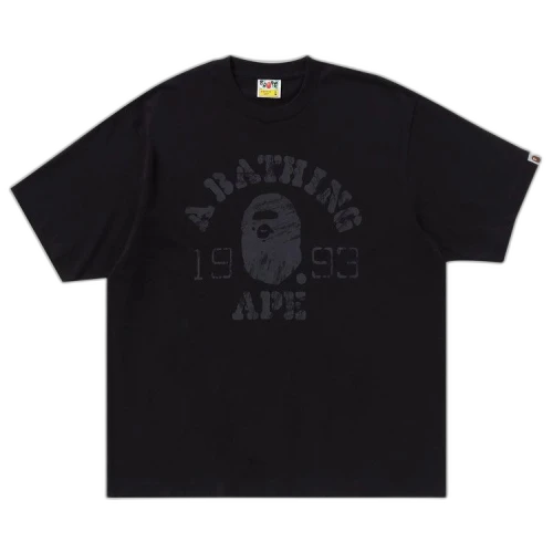 BAPE Screen Print College Relaxed Fit Tee 'Charcoal'