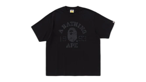BAPE Screen Print College Relaxed Fit Tee Grey/Charcoal