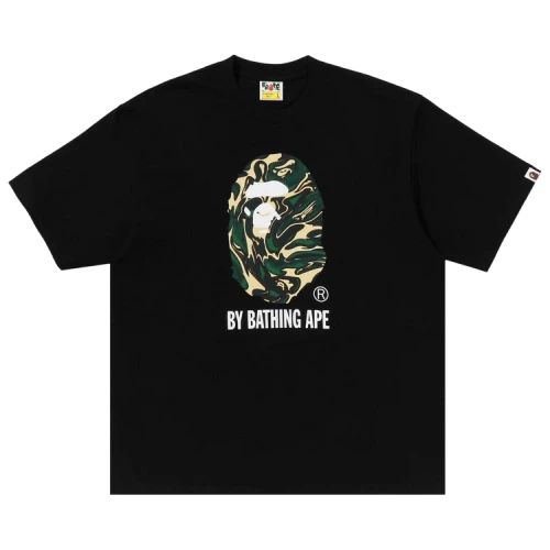 BAPE Marbling Camo By Bathing Ape Relaxed Fit Tee 'Black'