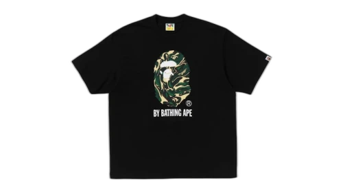 BAPE Marbling Camo By Bathing Ape Relaxed Fit Tee Black