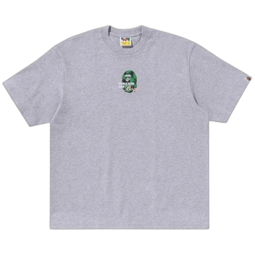 BAPE Floral Solid Camo Medium Ape Head Relaxed Fit Tee 'Grey'