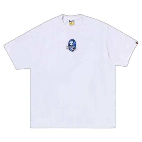 BAPE Floral Solid Camo Medium Ape Head Relaxed Fit Tee 'White'
