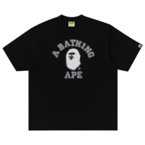 BAPE Pixal College Relaxed Fit Tee 'Black'