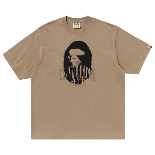 BAPE Spray Print Logo Relaxed Fit Tee 'Beige'