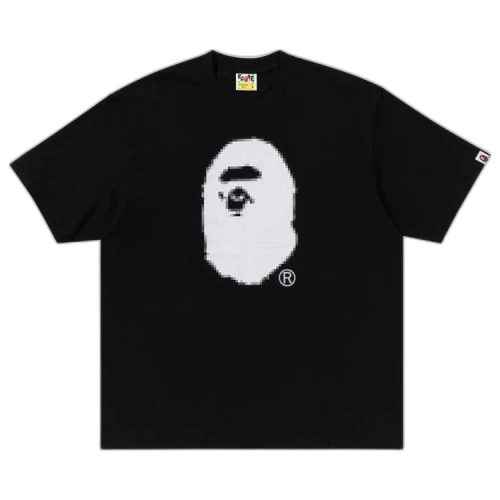 BAPE Pixel Ape Head Relaxed Fit Tee 'Black'