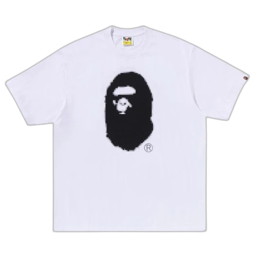 BAPE Pixel Ape Head Relaxed Fit Tee 'White'
