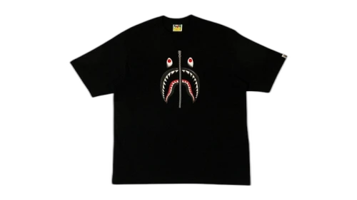 BAPE 3D Shark Relaxed Fit Tee Black